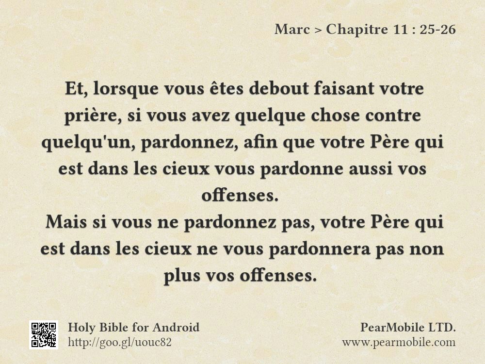 Marc, Chapitre 11:25-26